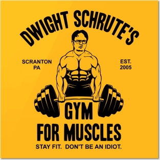 Dwight Schrute's Gym For Muscles Posters and Art
